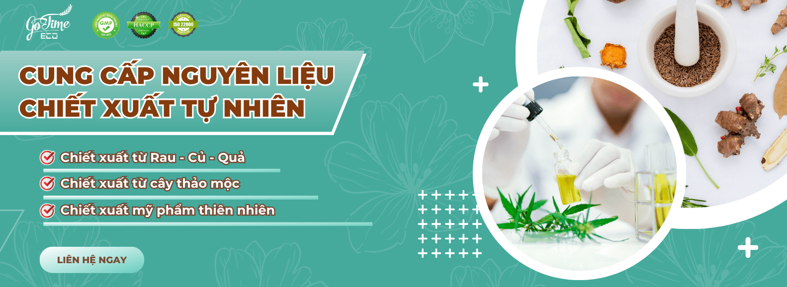 Cung cấp chiết xuất nguyên liệu gia công thực phẩm chức năng Gotime Eco