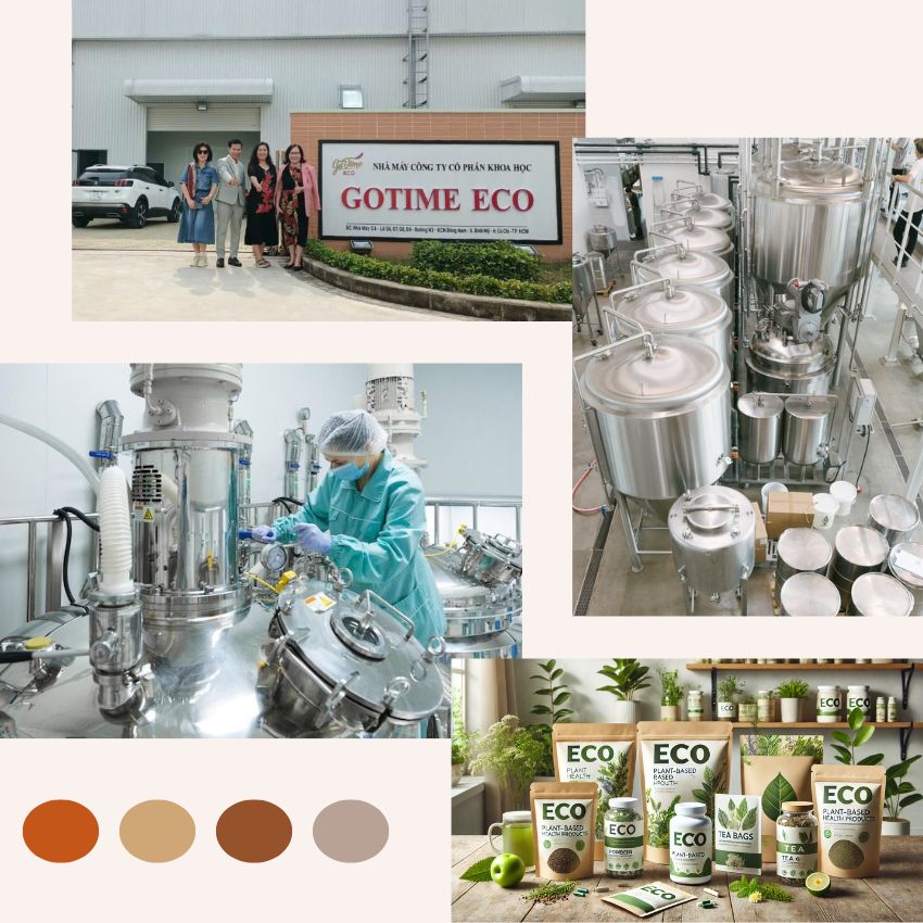 Nhà máy gia công thực phẩm chức năng Gotime Eco